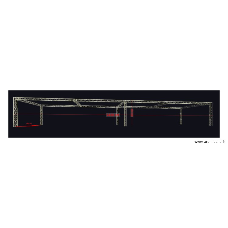 truss Gunvor 24m. Plan de 0 pièce et 0 m2