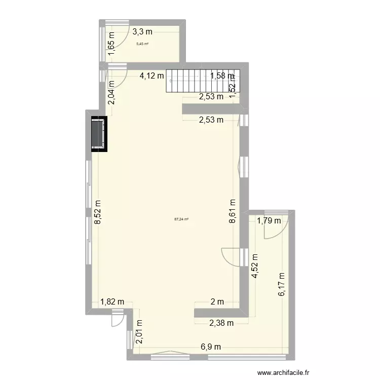 Chanteperdrix RDC final v2. Plan de 2 Pièces et 93 m² Chanteperdrix RDC final v2. Plan de 2 Pièces et 93 m²