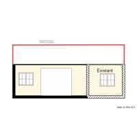 Façade nord Ouest extention de garage