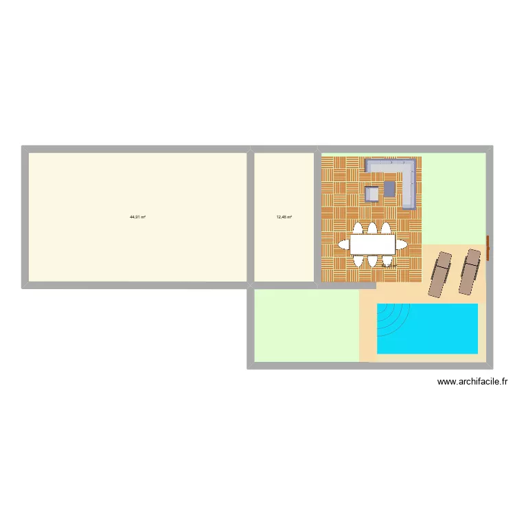 maison andernos. Plan de 3  et 120 m²