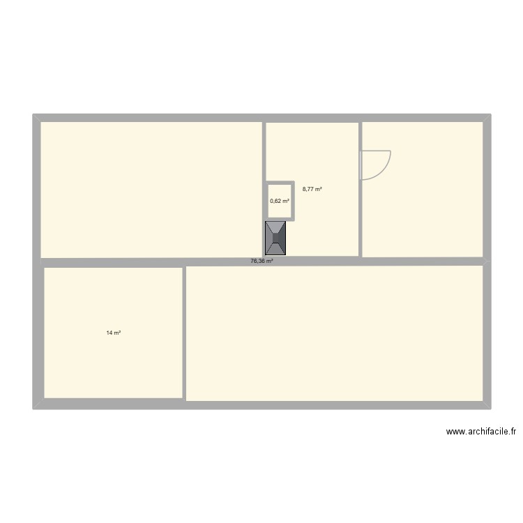 ssol. Plan de 4 pièces et 117 m2