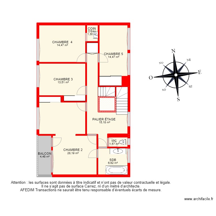 BI 18735. Plan de 48 pièces et 463 m2