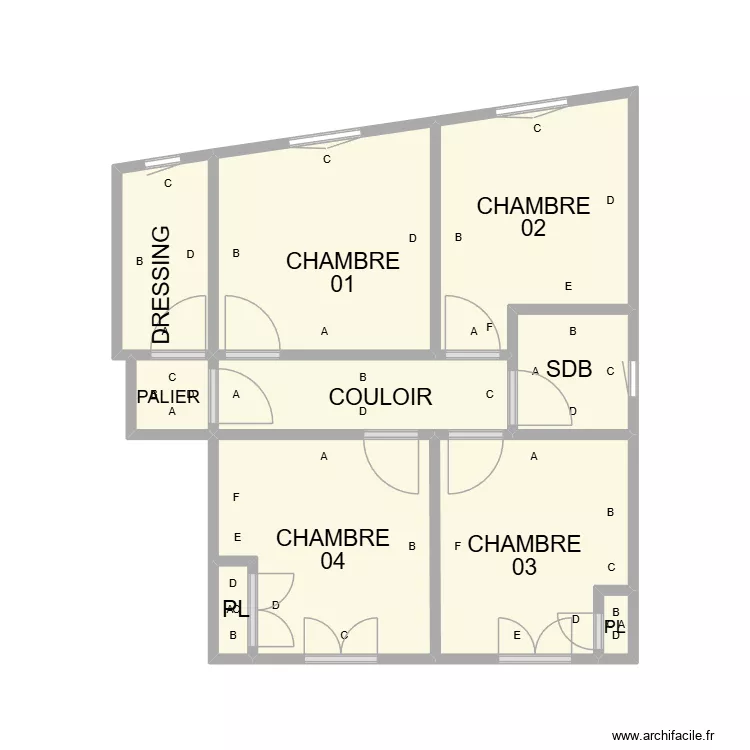 PLAN ETAGE VAUVERT. Plan de 