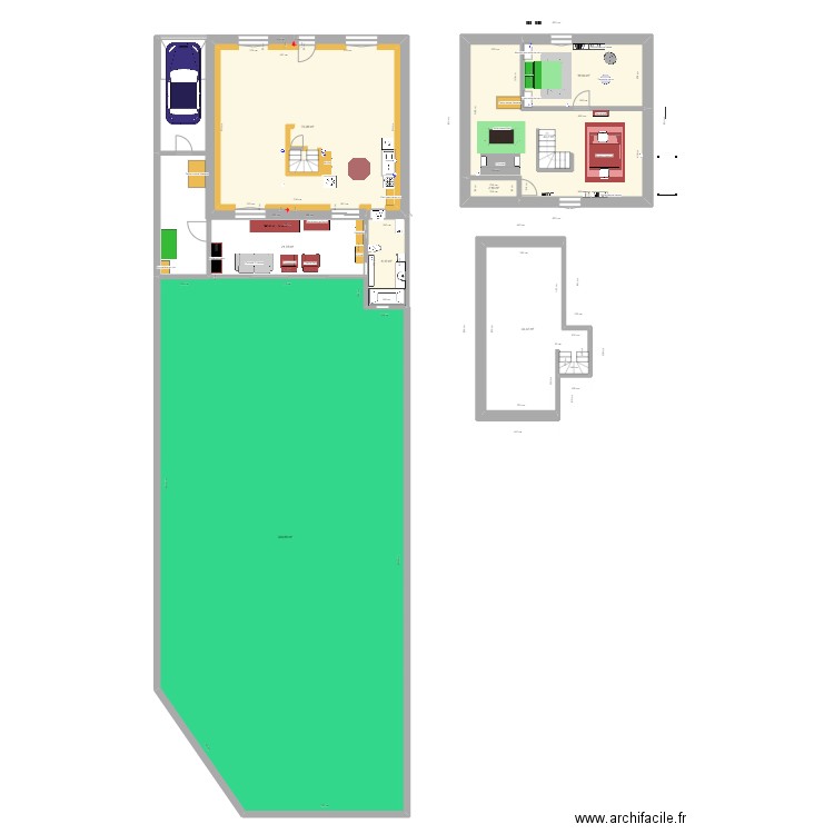 Maison Bressuire - travaux début 2024. Plan de 10 pièces et 536 m2