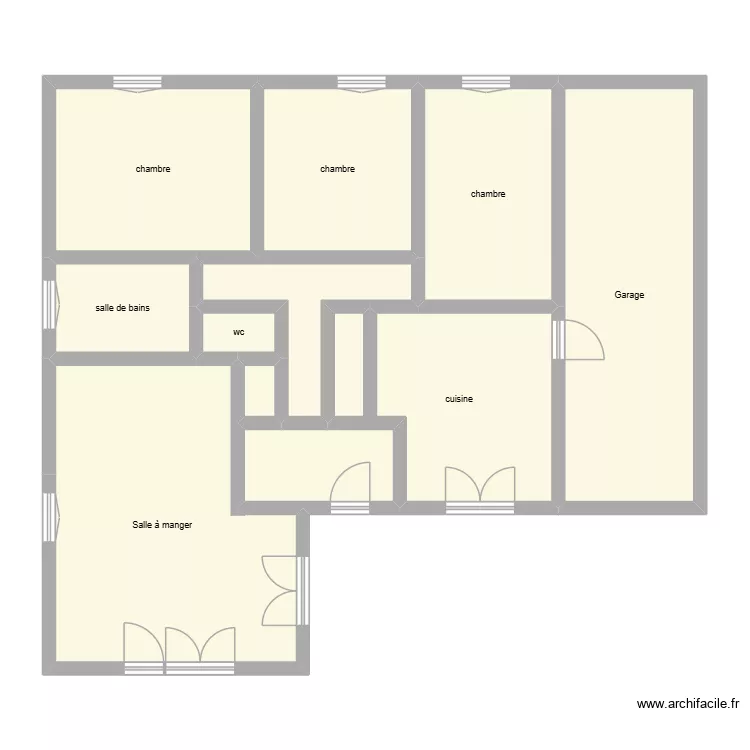 CHARENTON Christian Lucien &eacute;tat initial. Plan de 11  et 111 m²