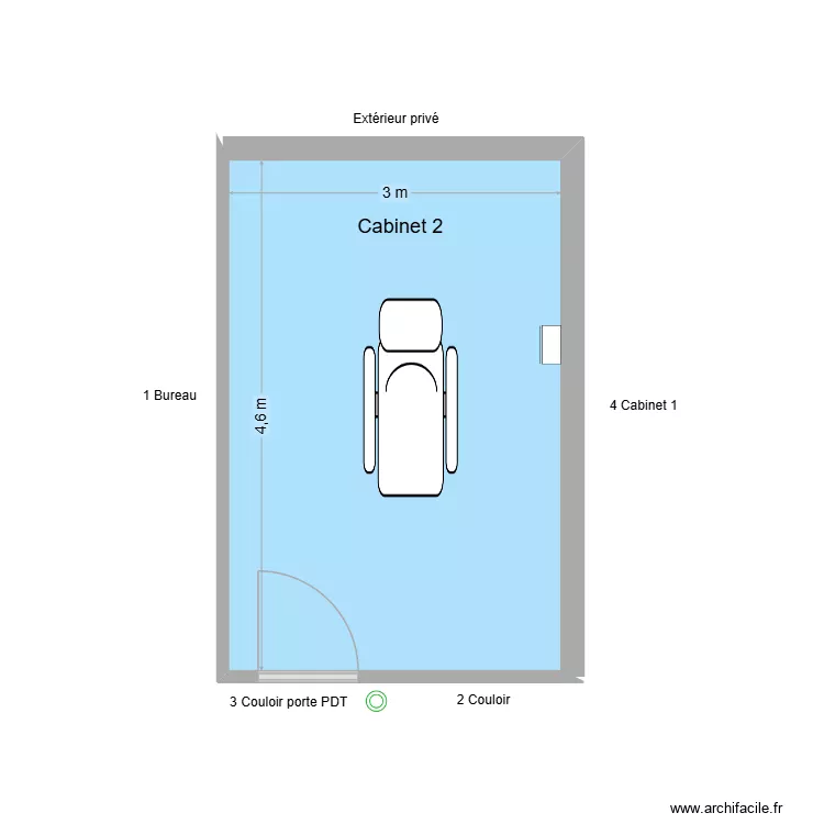 60708 Cabinet 2. Plan de 1 et 14 m² 60708 Cabinet 2. Plan de 1 et 14 m²