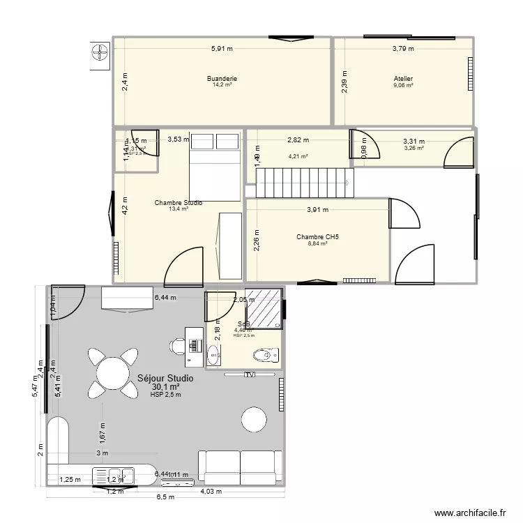 Sous-Sol-Aménagé. Plan de Sous-Sol-Aménagé. Plan de