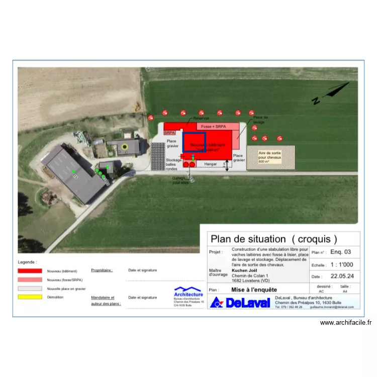 K&uuml;chen jo&euml;l Lovatens. Plan de 