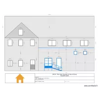 Plan de facade ouest renovation