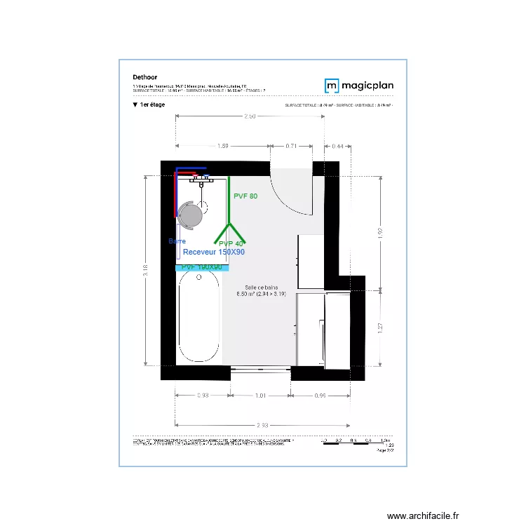 Plan Projet  M. Dethoor. Plan de 