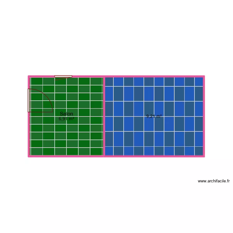 TEST. Plan de 2  et 16 m²