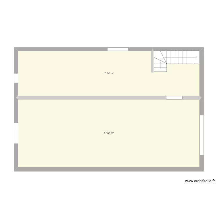 SOUS_SOL. Plan de 2  et 79 m²