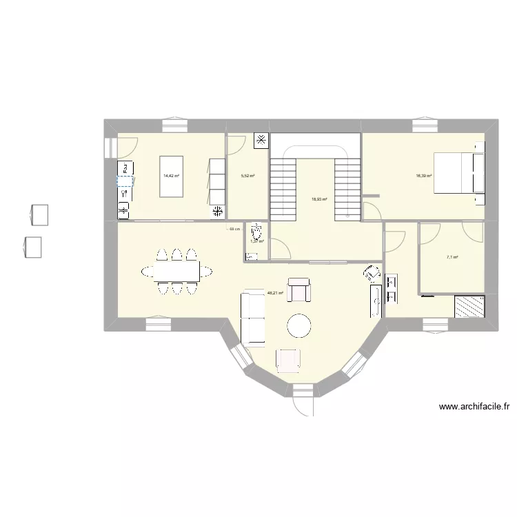 Maison CEBELIEU. Plan de 