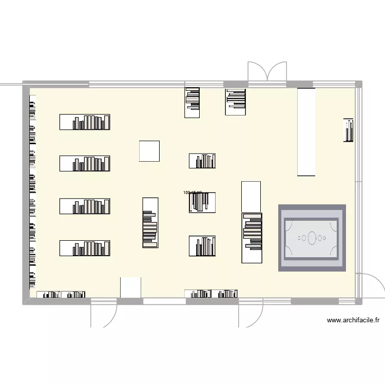 mediatheque v1. Plan de 