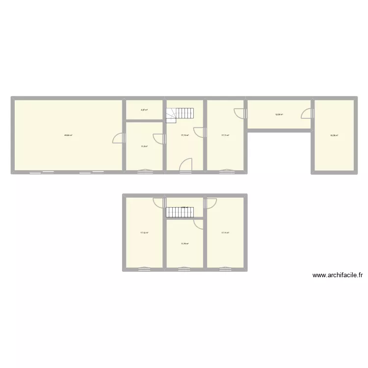 Maison Bel Air. Plan de 11 et 182 m² Maison Bel Air. Plan de 11 et 182 m²