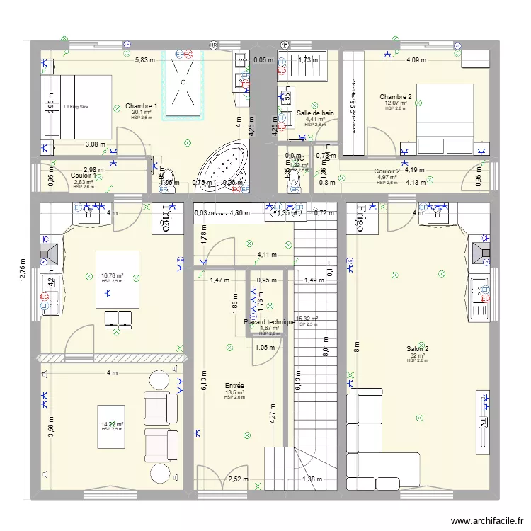 Maison de l'hopital v2 (modif rdc). Plan de 