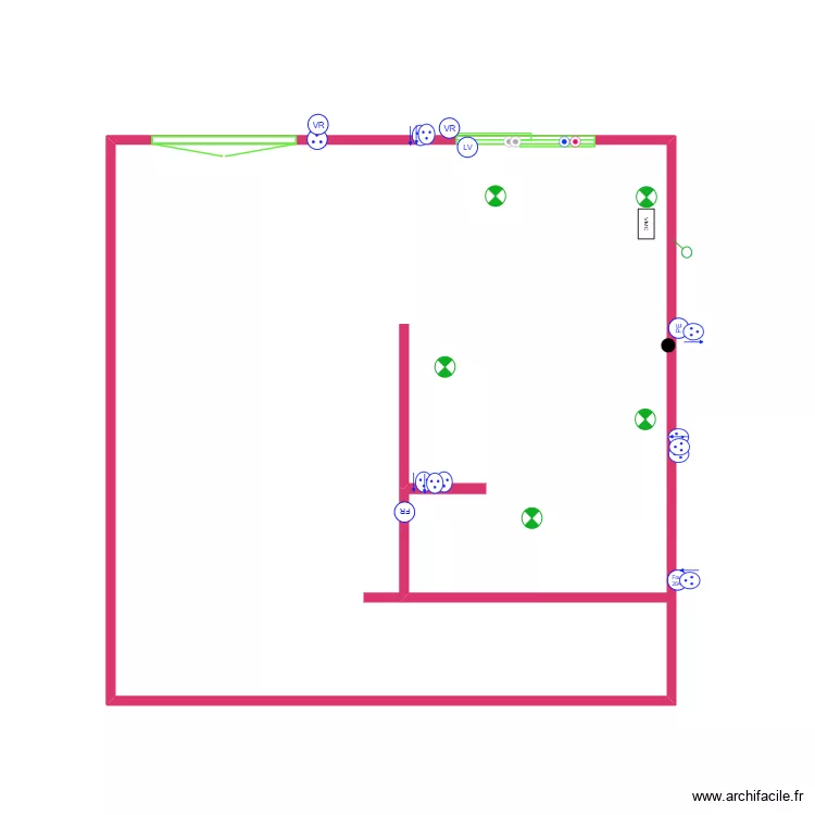 2026 09 19 cuisine nue. Plan de 1 Pièce et 25 m² 2026 09 19 cuisine nue. Plan de 1 Pièce et 25 m²