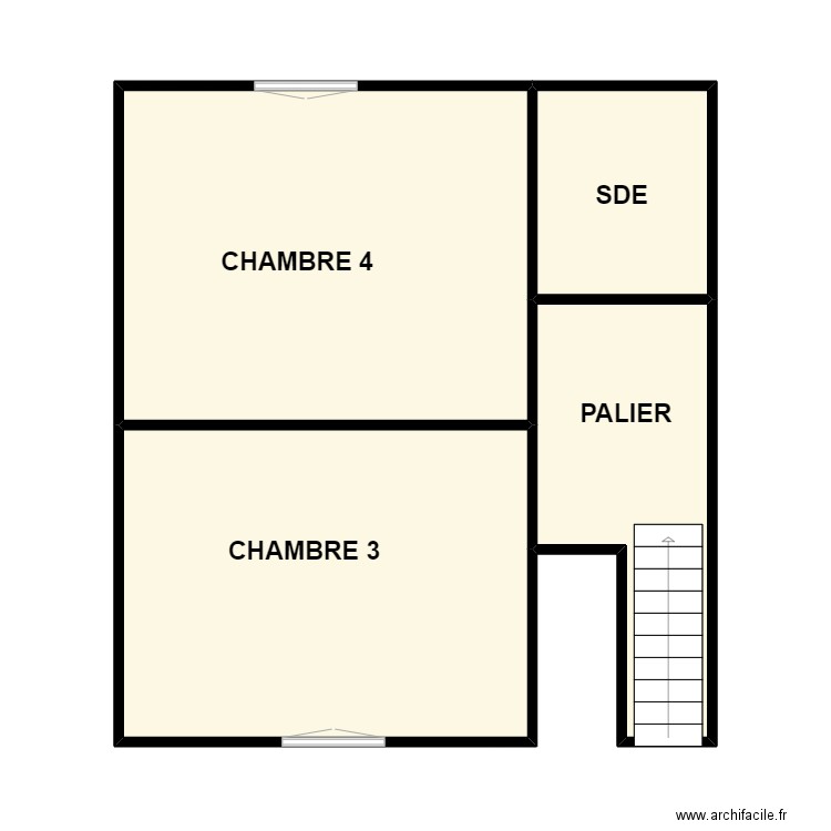 BROSSARD 1. Plan de 4 pièces et 48 m2