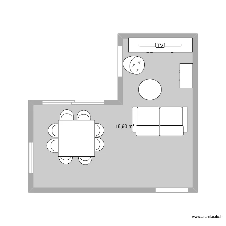 div 9. Plan de 1  et 19 m²