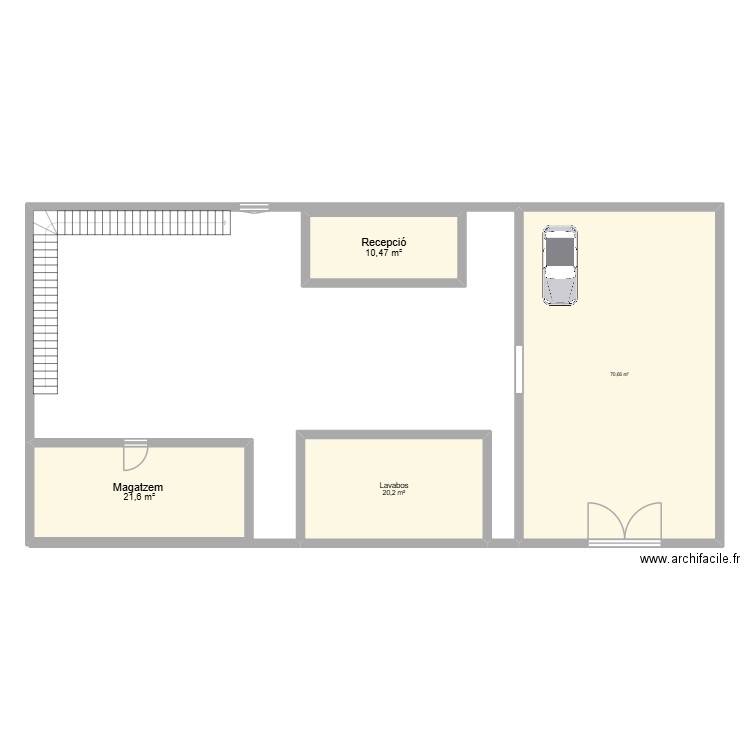 IPO. Plan de 4 pièces et 123 m2