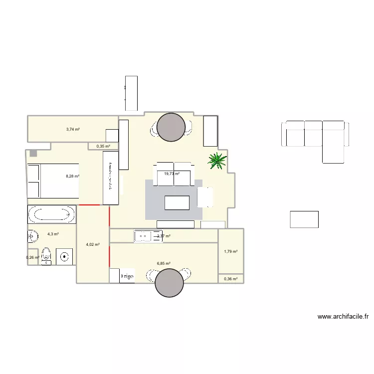 Cavour-2. Plan de 