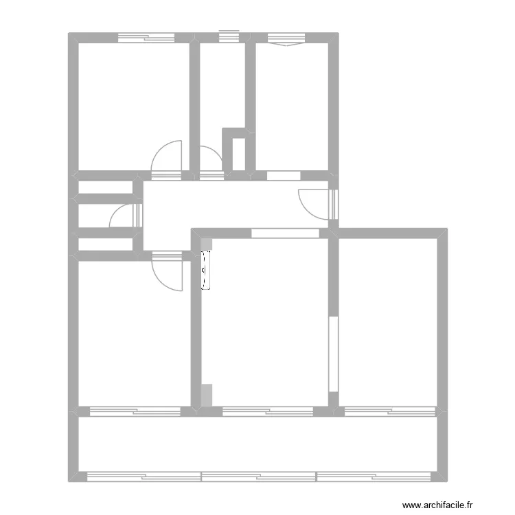 Appart. Plan de 12 pièces et 81 m²