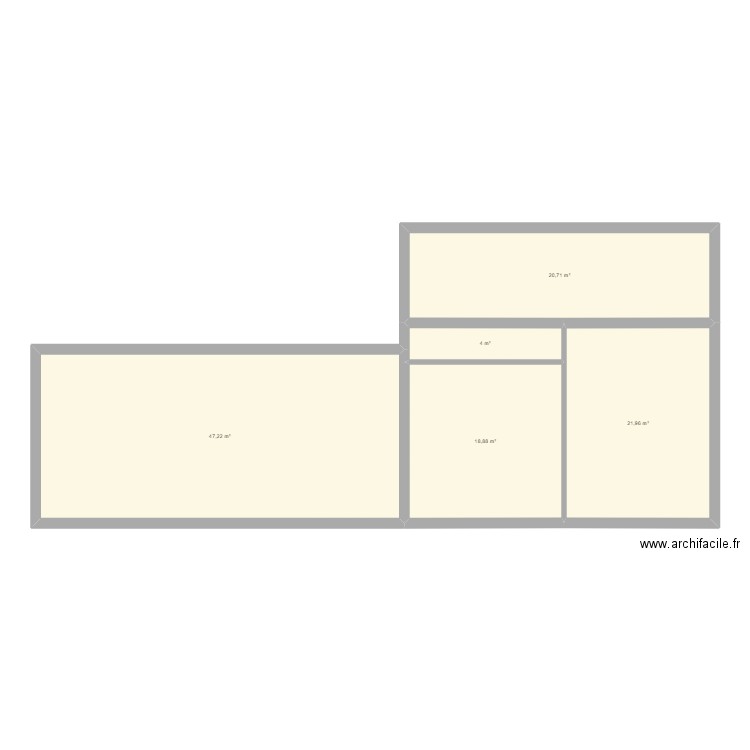 ETAVES. Plan de 5 pièces et 113 m2