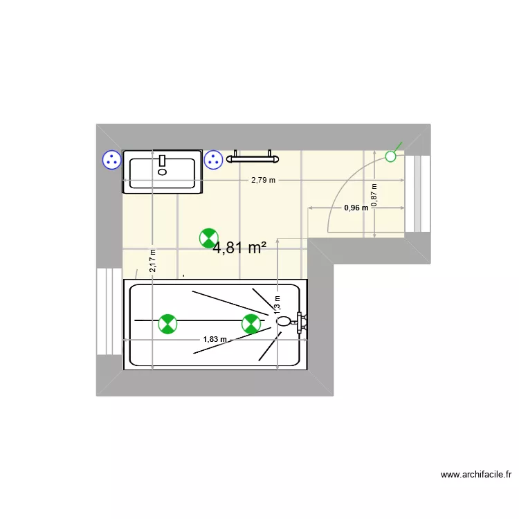 christophe sachy SDB HAUT 1. Plan de 1  et 5 m²