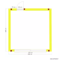 KIT Module 3 murs + 1 fa&ccedil;ade porte vitr&eacute;e