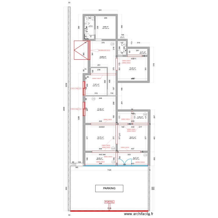 TEFA CONCEPTOS - LOCAL. Plan de 13 pièces et 141 m2