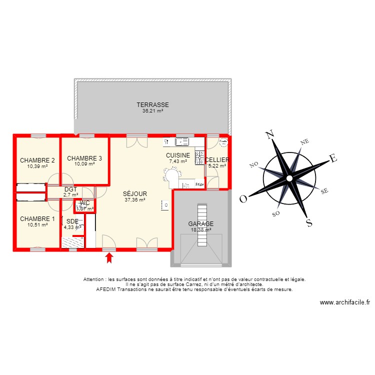 BI20335 -. Plan de 12 pièces et 194 m2