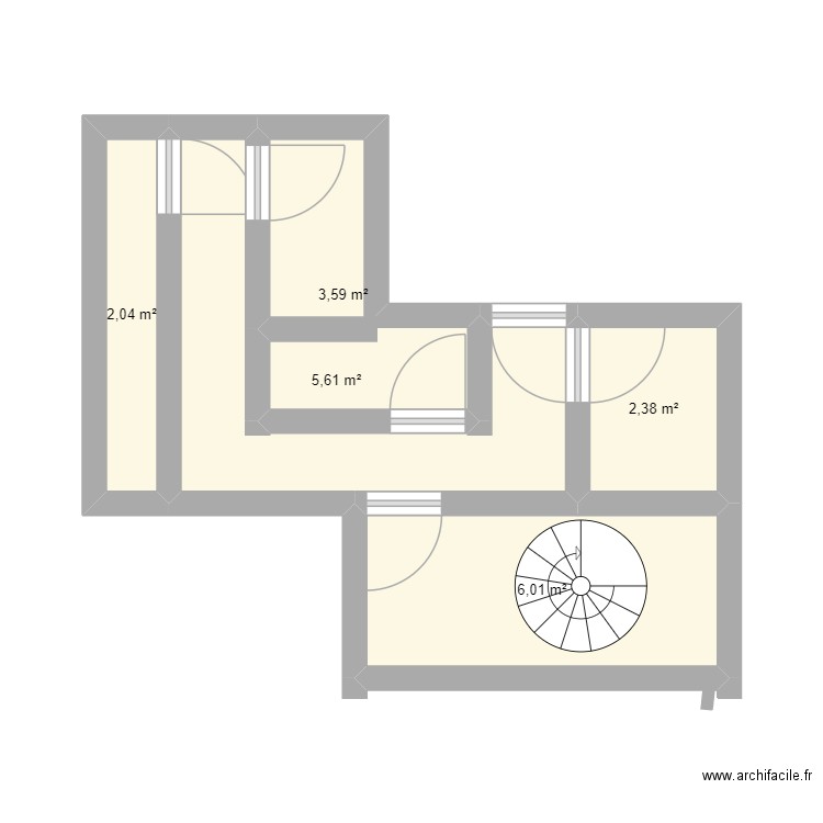 moi. Plan de 5 pièces et 20 m2