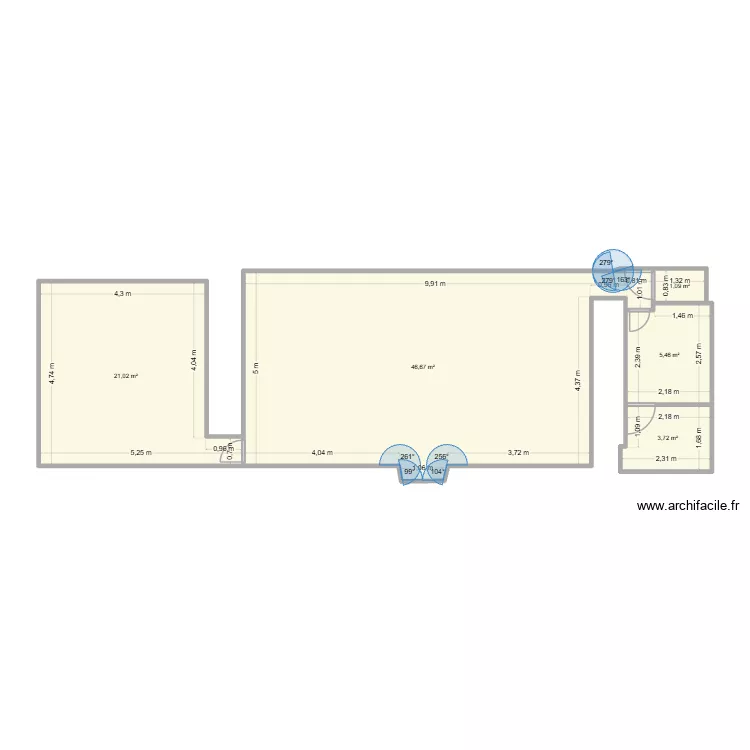 rdc ker daniou. Plan de 5 Pièces et 78 m² rdc ker daniou. Plan de 5 Pièces et 78 m²