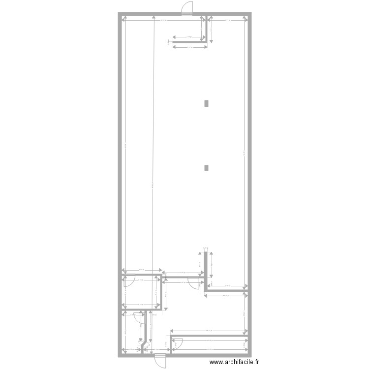 Poulet Rouge Lachenaie. Plan de 5 pièces et 218 m2