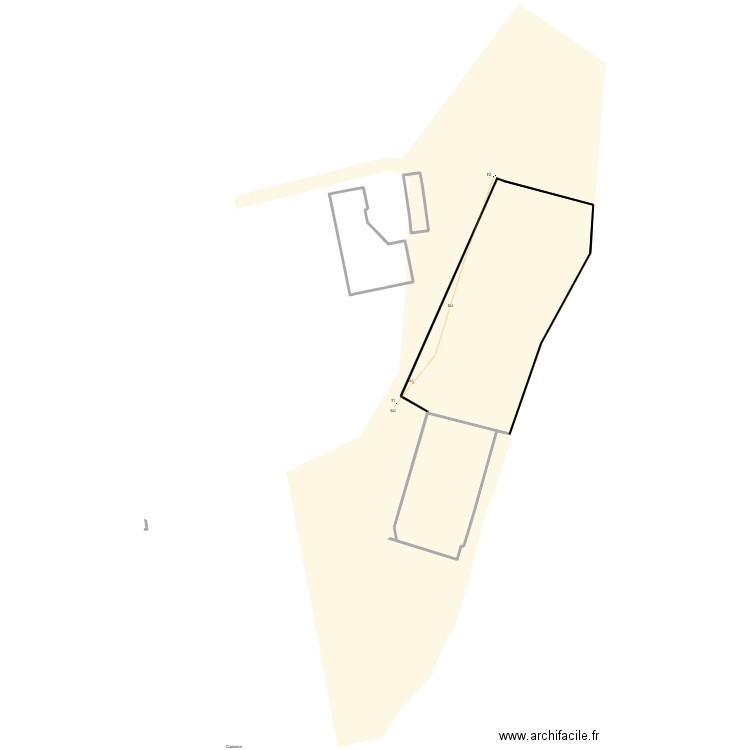 RMCL INTERMARCHE. Plan de 2 pièces et 483 m2