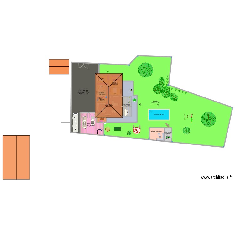 maison saint didier 7. Plan de 15 pièces et 1607 m2