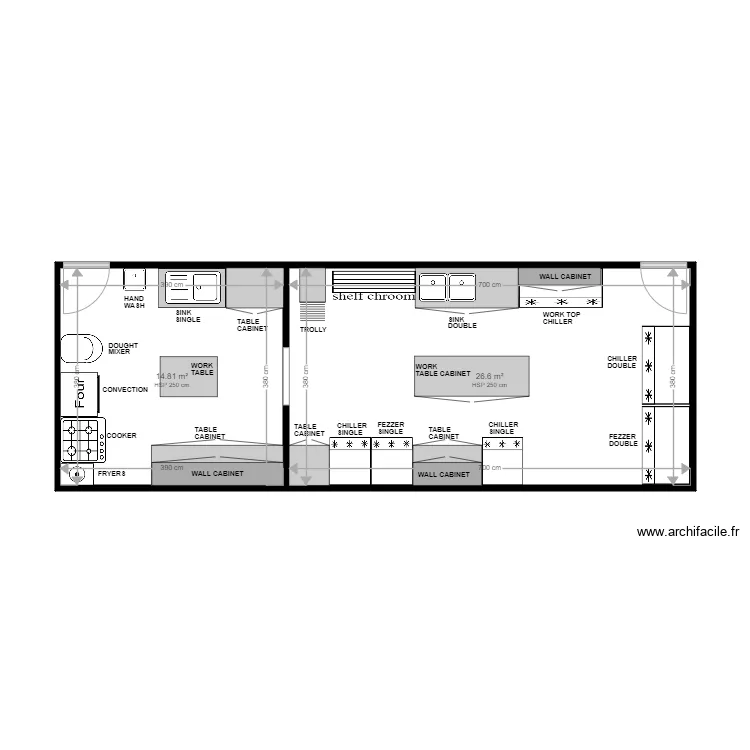 KITCHEN PLAN. Plan de KITCHEN PLAN. Plan de