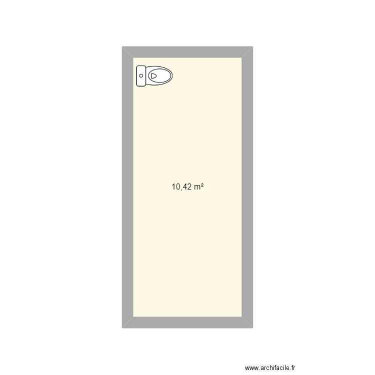 Plan 1. Plan de 1 pièce et 10 m2