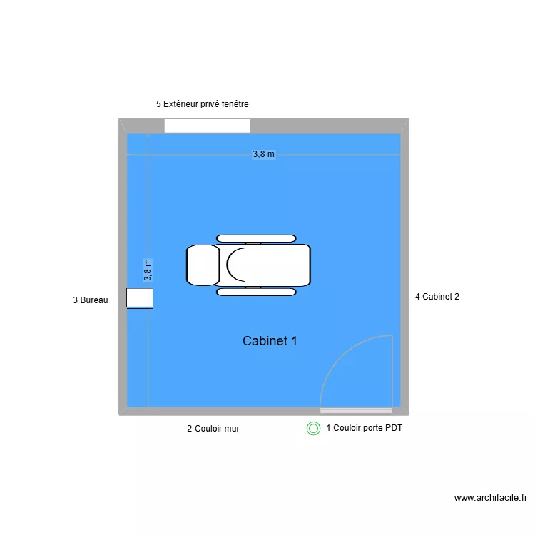 61201 Cabinet 1. Plan de 
