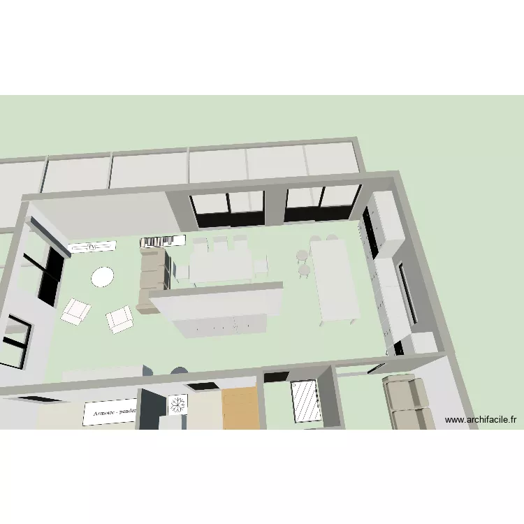 5 Obernai  modifi&eacute; Geoffrey. Plan de 2  et 76 m²