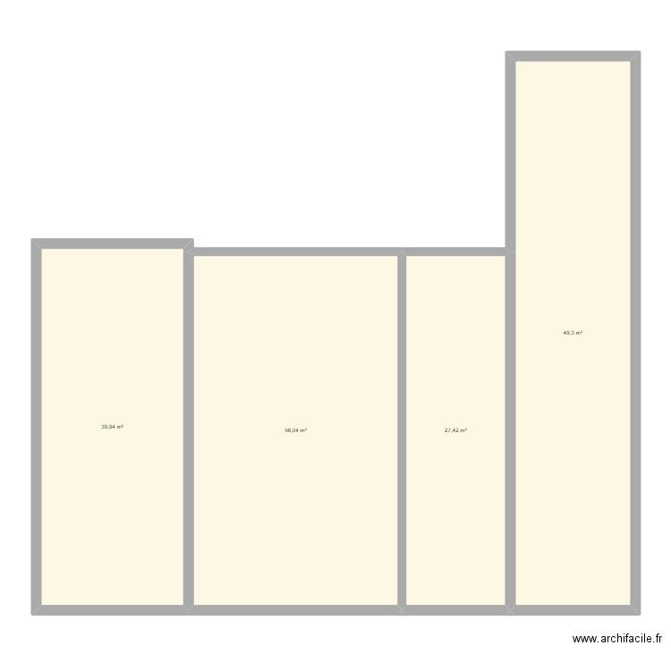 MAISON. Plan de 4 pièces et 173 m2