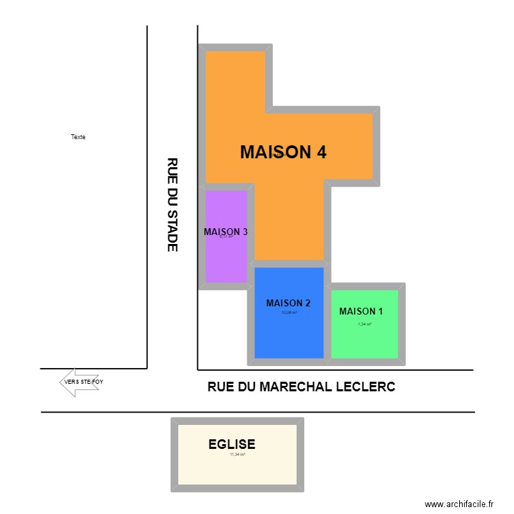 VISUALISATION DES MAISONS. Plan de 5 pièces et 67 m2