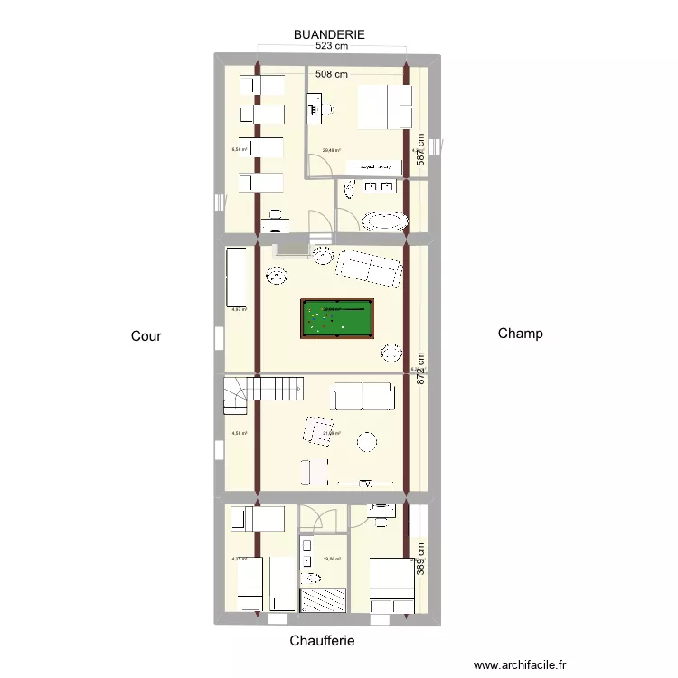 BREVIANDE GASPARD. Plan de 
