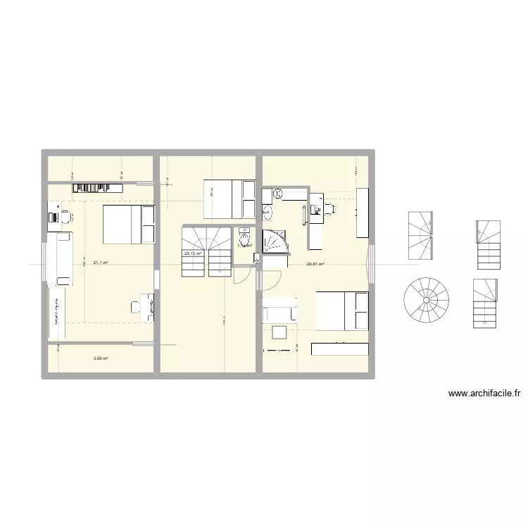 chambre. Plan de 