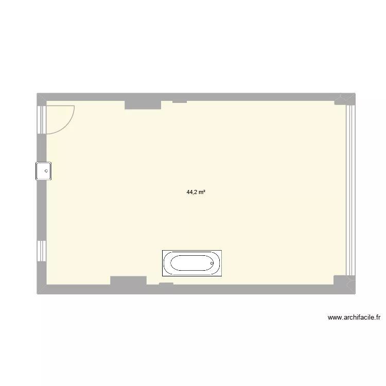 BABYBIBOUILLE 6. Plan de 1  et 44 m²