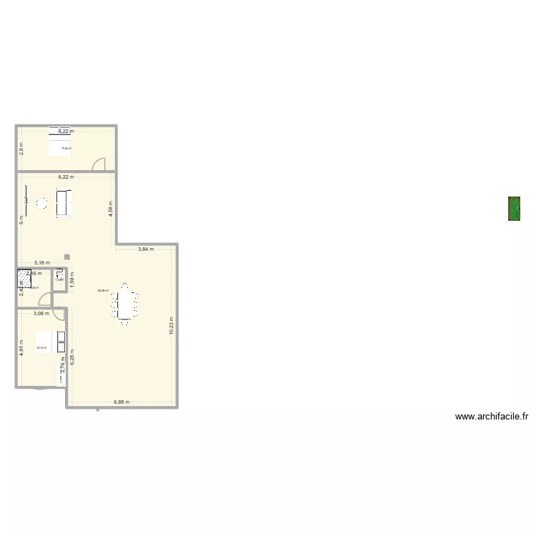 REBILLARD ATELIER AMEN3. Plan de 5 pièces et 143 m²