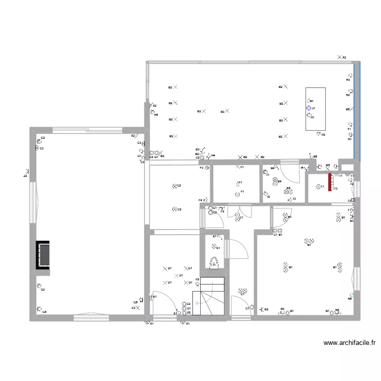 Batiment Anne. Plan de 