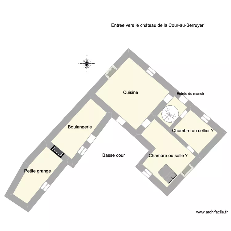 Manoir_XVIe. Plan de 