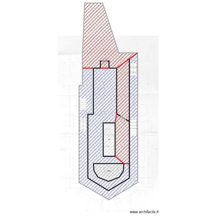 Implant Sphinx Observatory Rep Public. Plan de 8 pièces et 1018 m2