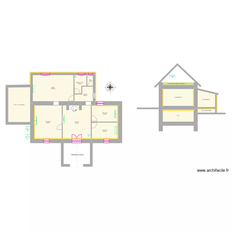 FILET Aim&eacute;e - BUISSON. Plan de 